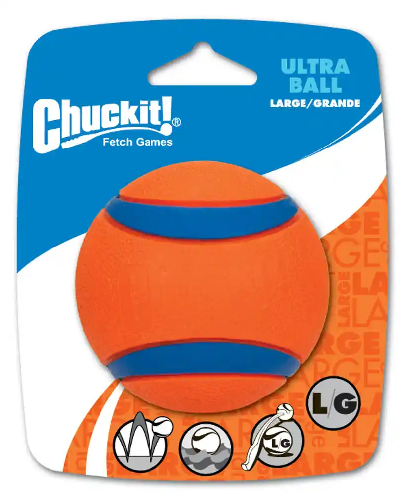 Description: Scan Toy Ultra Rubber Ball Large 3"