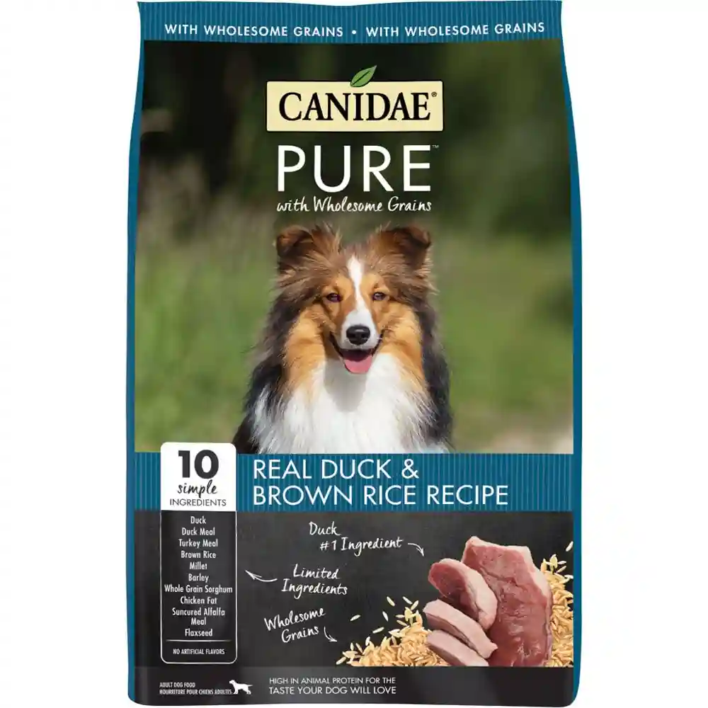 Cd Dog Pure Grain Duck Brown Rice 4lb 6=cs