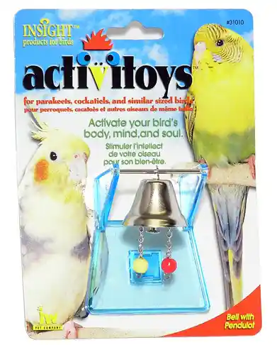 Jwp Bell With Beads Bird Toy