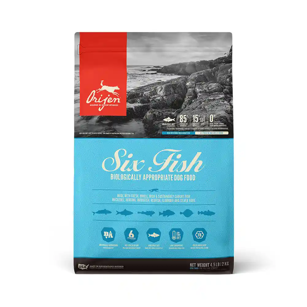 Dry Dog Food, Six Fish, Biologically Appropriate & Grain Free 4.5-lb