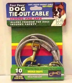Fp Cable Tieout 1750lb 10' Silver