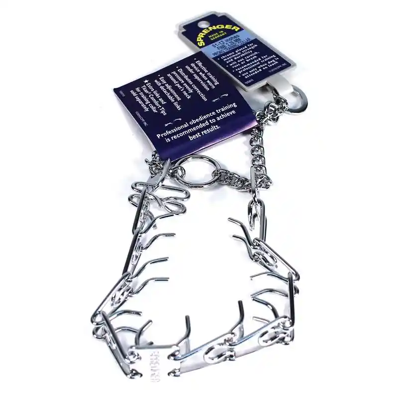Ultra-plus Prong Dog Training Collar, Chrome, 2.25 Mm X 14"