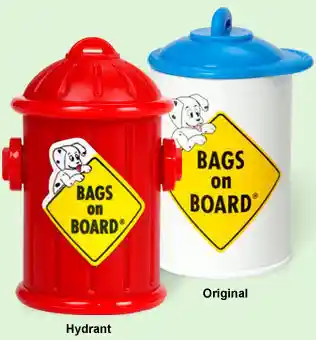 Bag On Board Fire Hydrant Dispenser 30 Bags Red