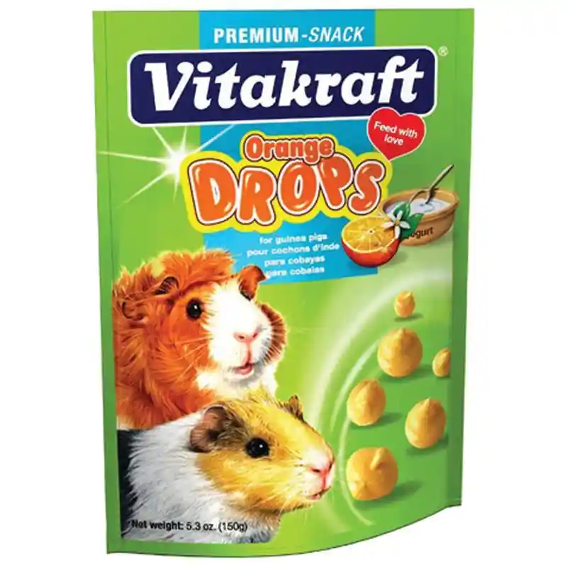 Guinea Pig Drops 5.3oz Pouch Orange