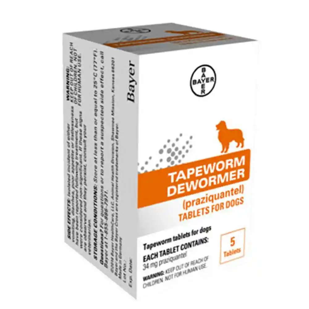 Tapeworm Dewormer Dog 5ct