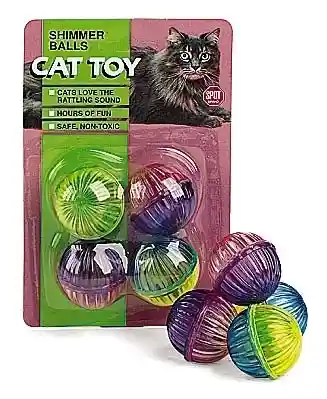 Spot Cat Shimmer Ball 4 Pack