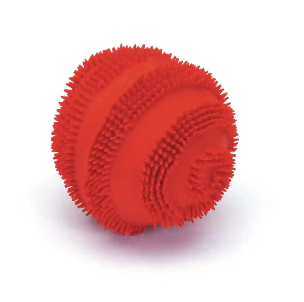 Latex Spiny Ball Dog Toy, Red, 2.5"