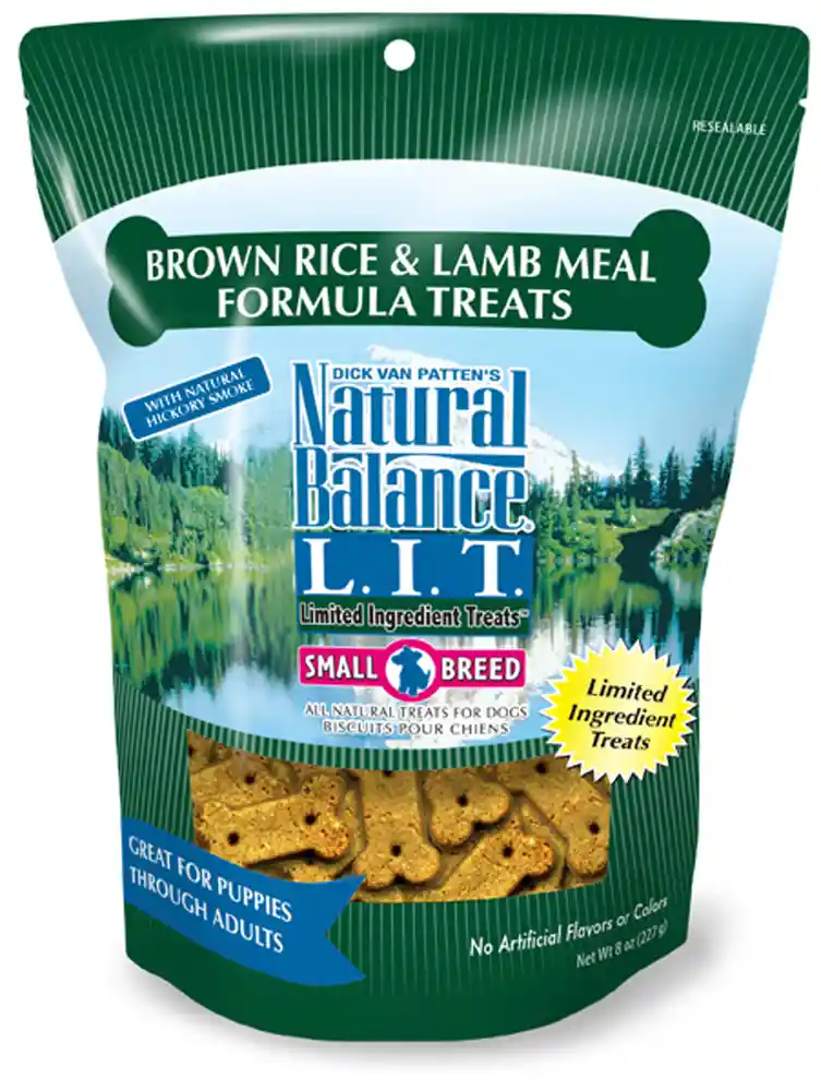 L.i.t. Limited Ingredient Treats Brown Rice & Lamb Meal Formula Dog Treats 8-oz