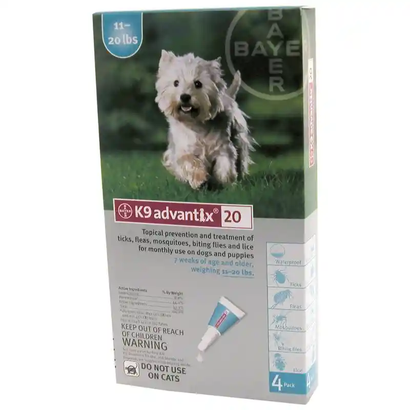 K9 Advantix Ii Dog Medium 11-20 Lbs. 4 Pack