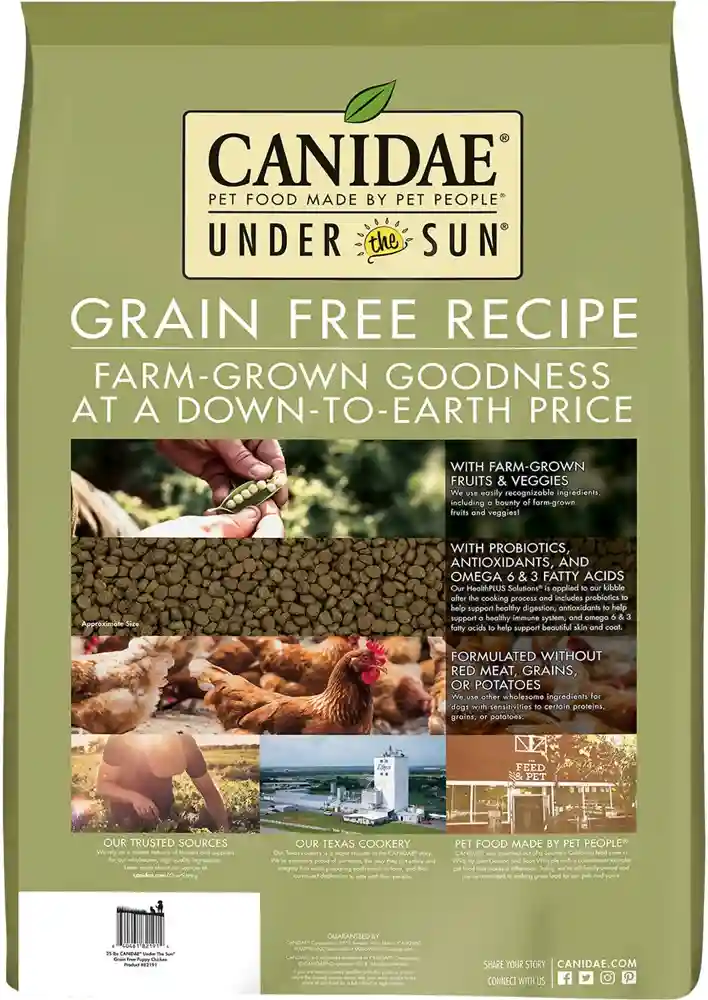Under The Sun Grain-free Chicken Recipe Puppy Dry Dog Food 5-lb