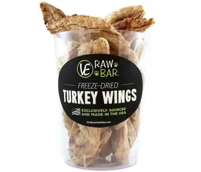 Raw Bar Freeze-dried Turkey Wing Treat For Dogs 1 Wing