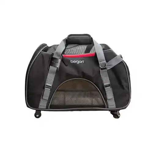 Wheeled Comfort Carrier - Black And Grey 19" L X 10" W X 13" H