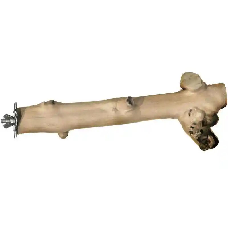9 In. Naturals Coffee Wood Perch - Straight