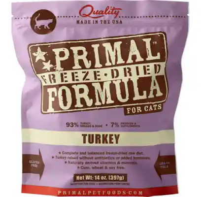 Freeze Dried Nuggets Grain Free Turkey Formula Cat Food 14-oz