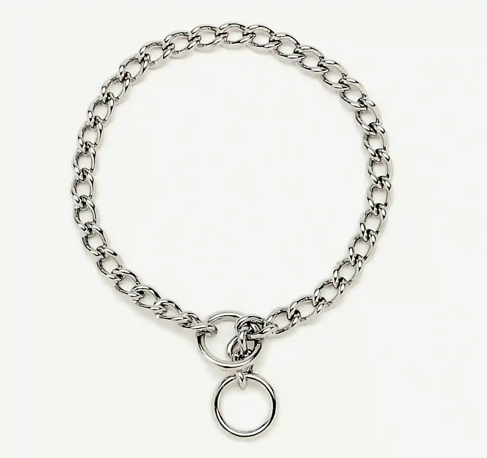 Chain Training Dog Collar, Chrome, 2.5 Mm X 22"
