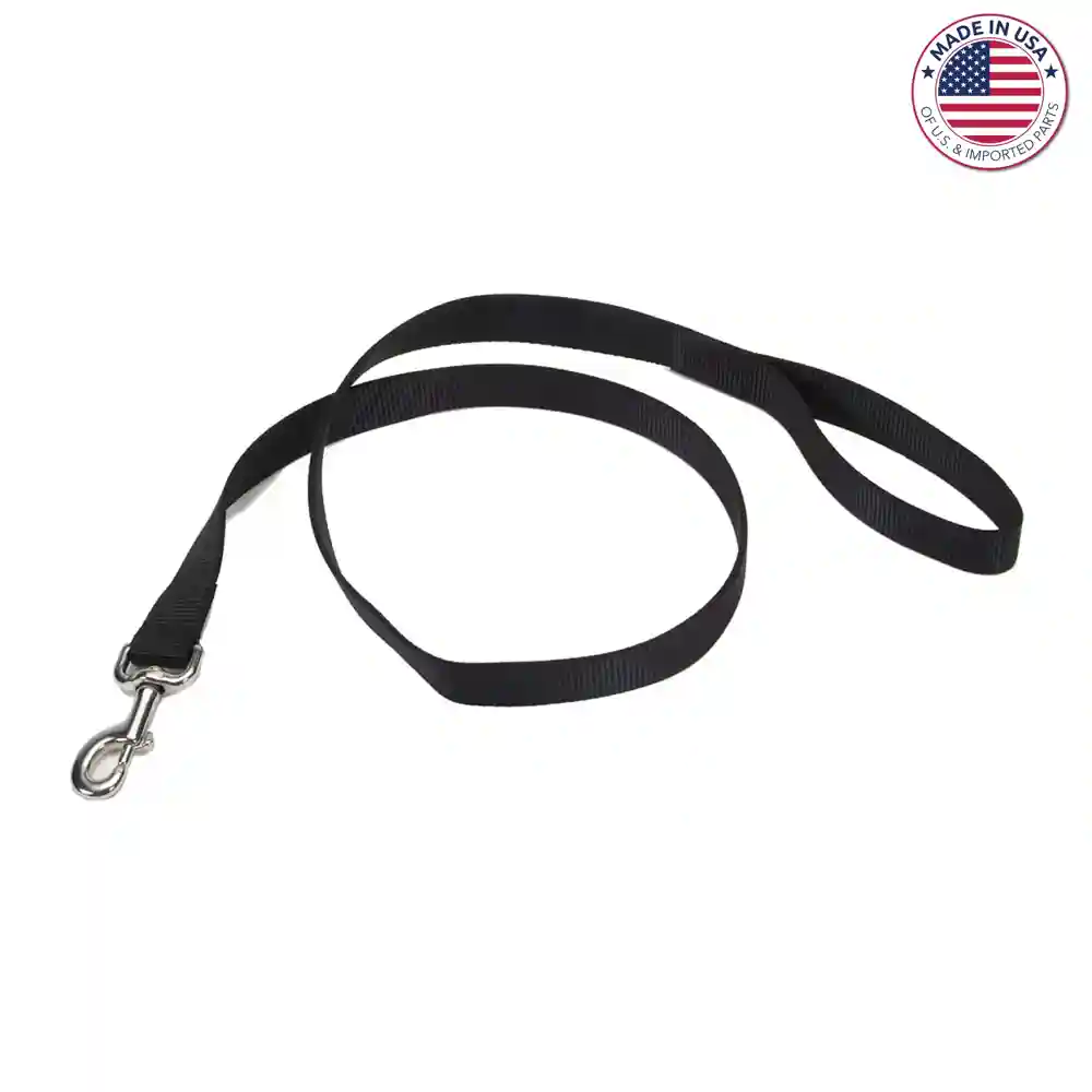 Coastal Single-ply Nylon Dog Leash Black 3/8" X 4'