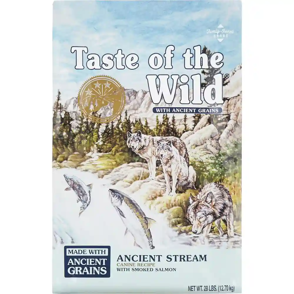Ancient Stream Smoked Salmon & Ancient Grain Recipe Dry Dog Food 5-lb