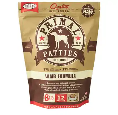 Raw Frozen Canine Lamb Formula Nuggets Dog Food 6-lb