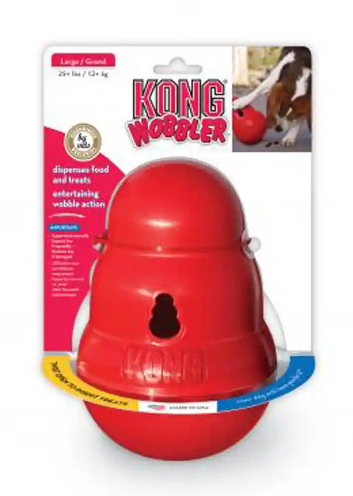 Kong Wobbler Dispensing Toy And Feeder Large Red