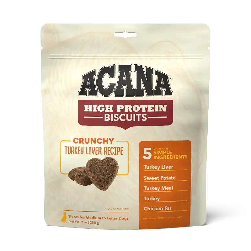Acana Bisc Tur Liver Lg 9oz
