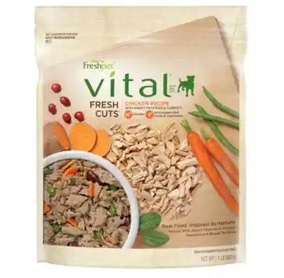Vital Fresh Cuts Shredded Chicken Dog Food 1.5-lb