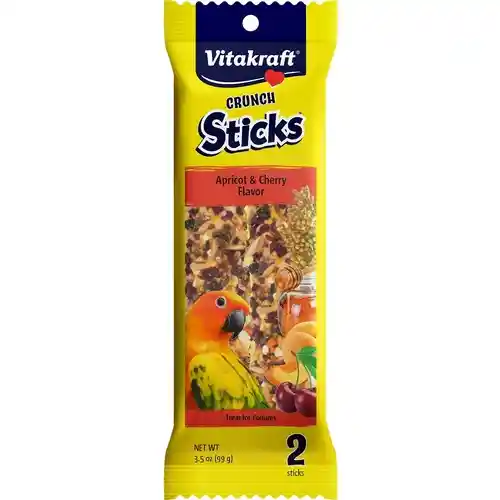Vitakraft Conure Crunch Sticks Apricot/cherry 3.5 Oz