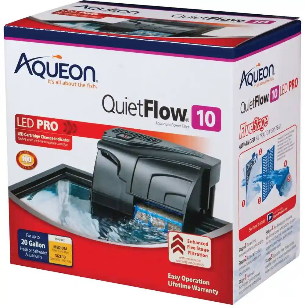 Aqueon Quiet Flow Power Filter 10 100 Gph