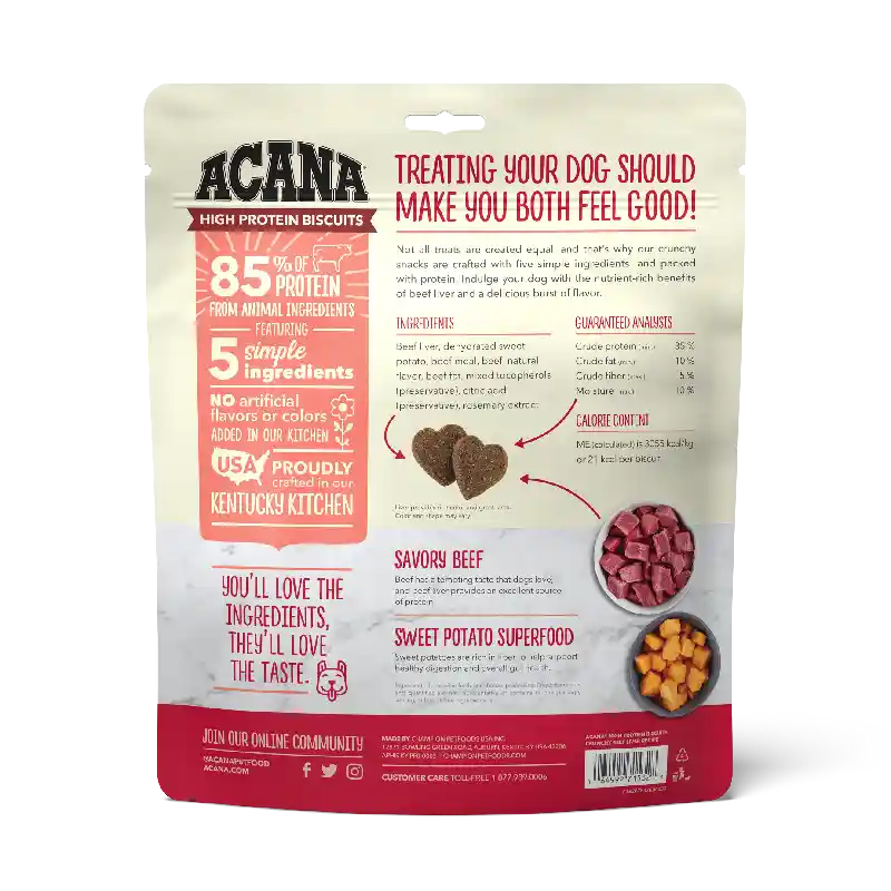 Acana Bisc Beef Liver Lg 9oz