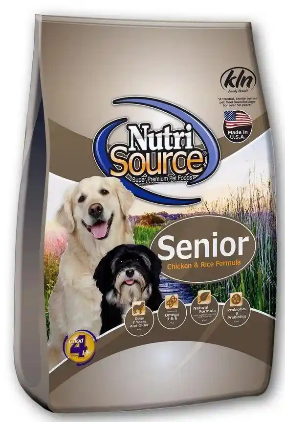 Senior Chicken & Rice Dry Dog Food 6.6-lb