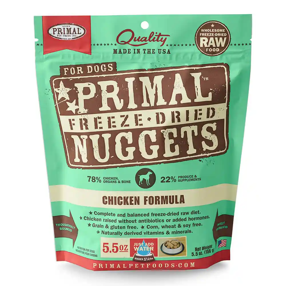 Freeze Dried Nuggets Grain Free Chicken Formula Dog Food 5.5-oz