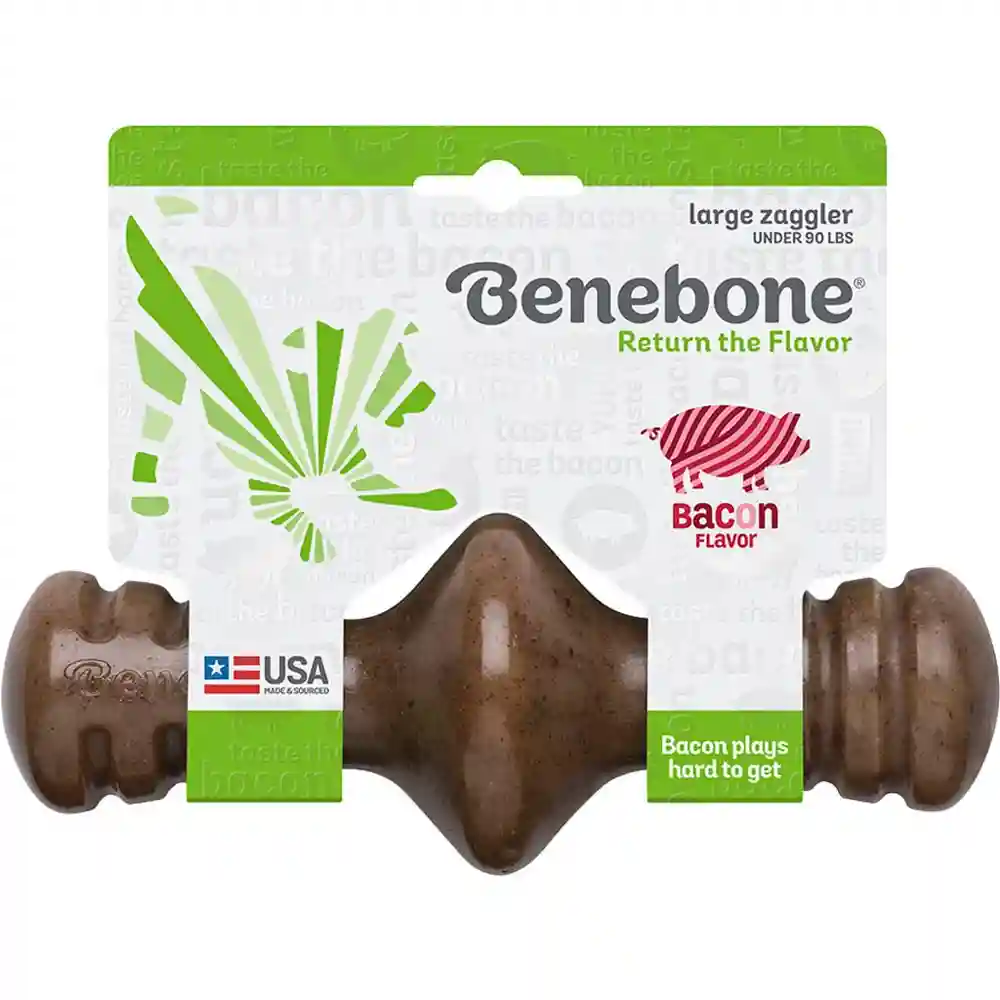 Benebone Zaggler Dog Chew Large Bacon