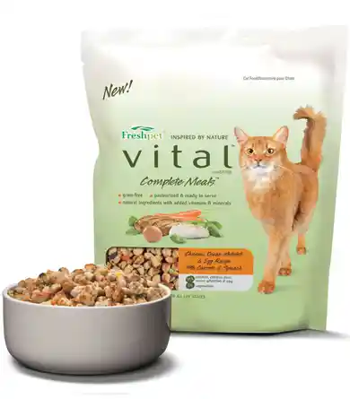 Vital Complete Meals Grain-free Chicken & Ocean White Fish Fresh Cat Food 1-lb