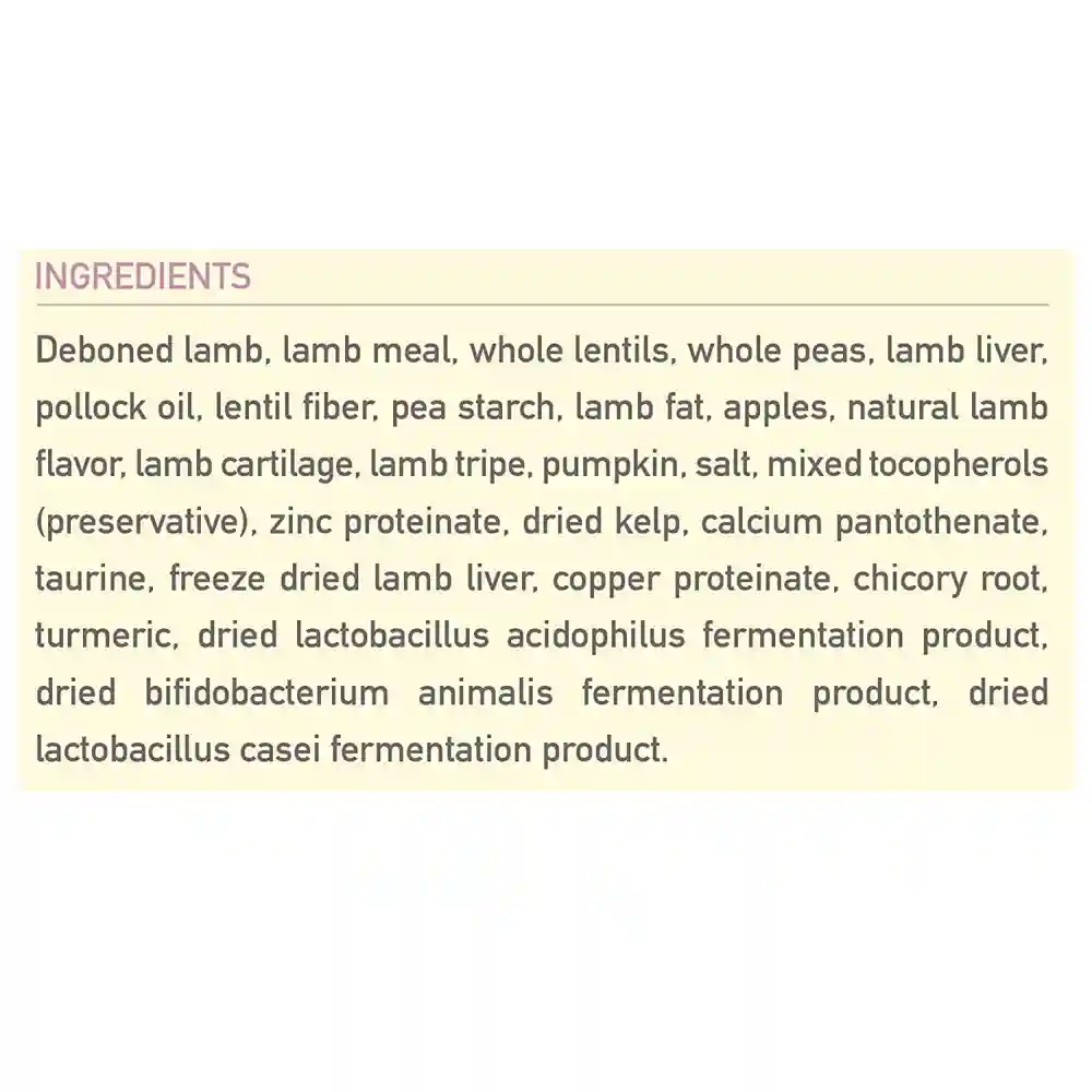Singles Limited Ingredient Dry Dog Food, Lamb & Apple, Biologically Appropriate & Grain Free 13-lb