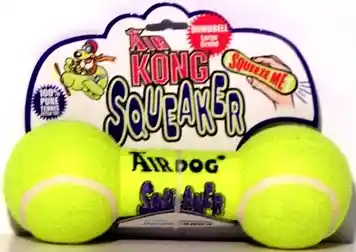 Air Kong Squeaker Dumbbell Large Yellow