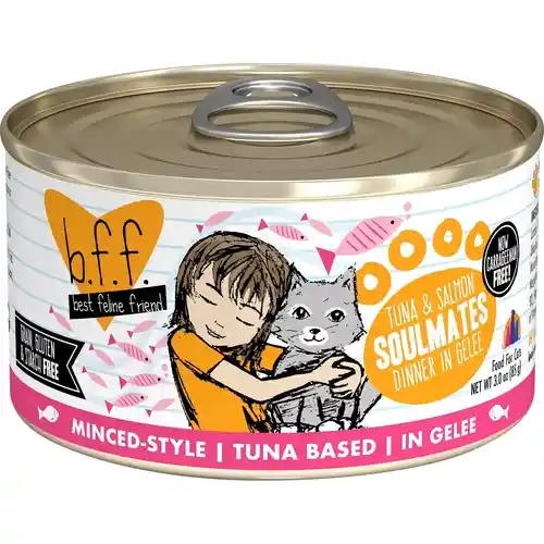 Bff Tuna & Salmon Soulmates In Gelee Canned Cat Food 3-oz