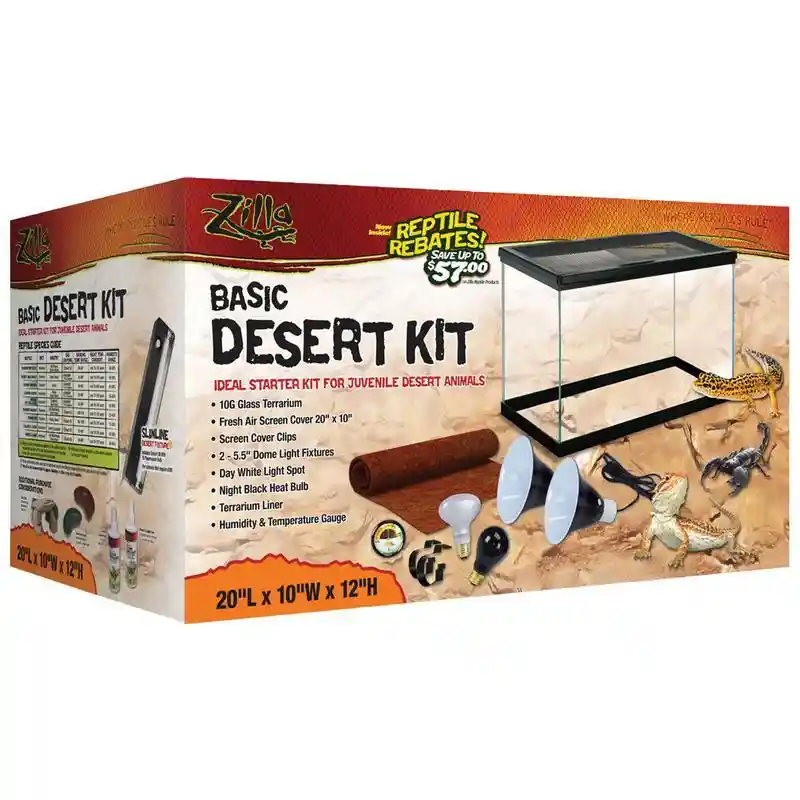 Zilla Kit Desert Starter 10 Gallon