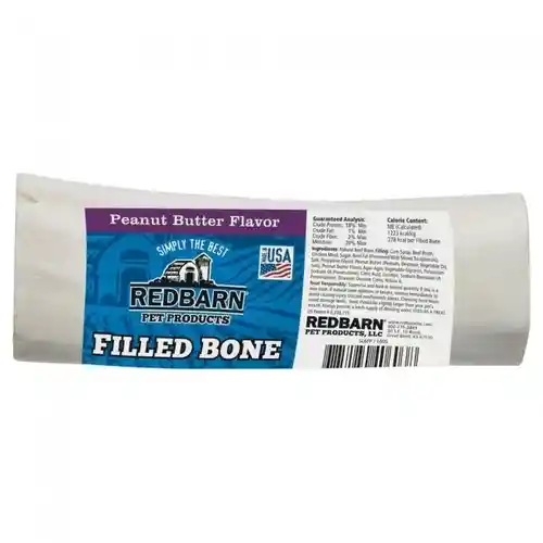 Redbarn Filled Bone Peanut Butter Large 6"