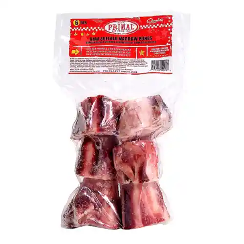 Raw Recreational Buffalo Marrow Bone (6 Pak) 6-ct