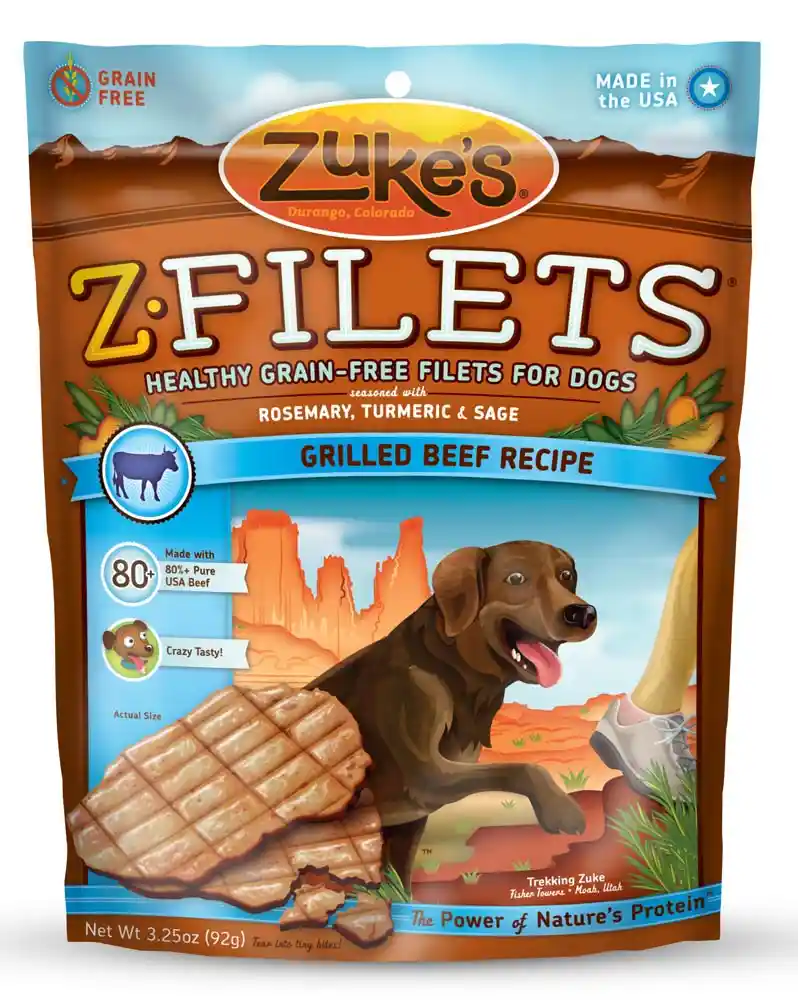 Zukes Z Filets Prime Beef Strips 3.25 Oz