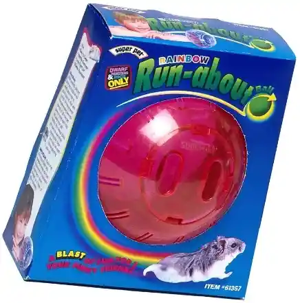 Superpet Mini Rainbow Run-about Ball Boxed 4.5"
