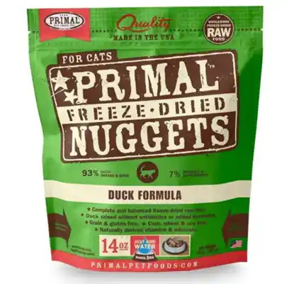 Freeze Dried Nuggets Grain Free Duck Formula Cat Food 14-oz