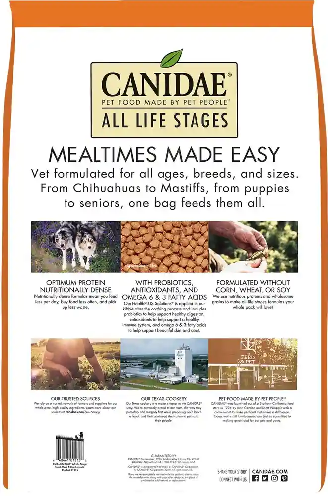All Life Stages Lamb Meal & Rice Formula Dry Dog Food 5-lb