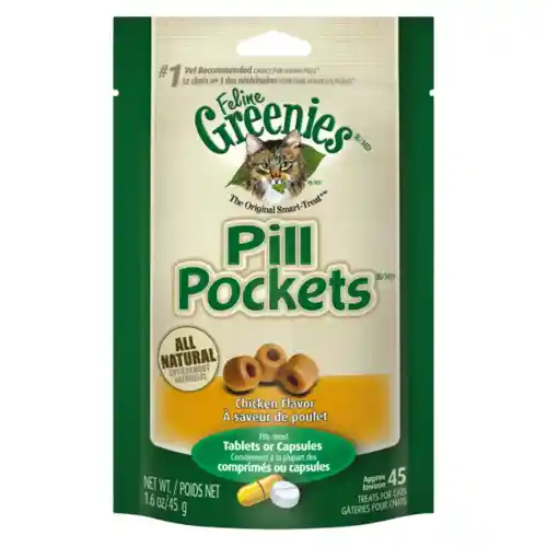 Pill Pocket Feline Chicken Flavor Cat Treats 1.6-oz