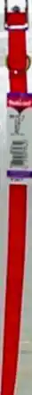 Single-ply Dog Collar, Red, 5/8" X 16"