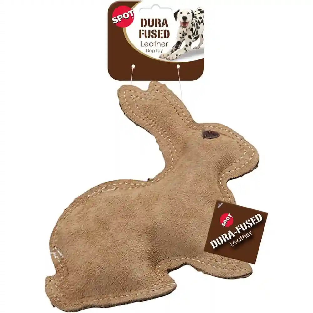 Spot Dura-fused Leather Rabbit Brown Small