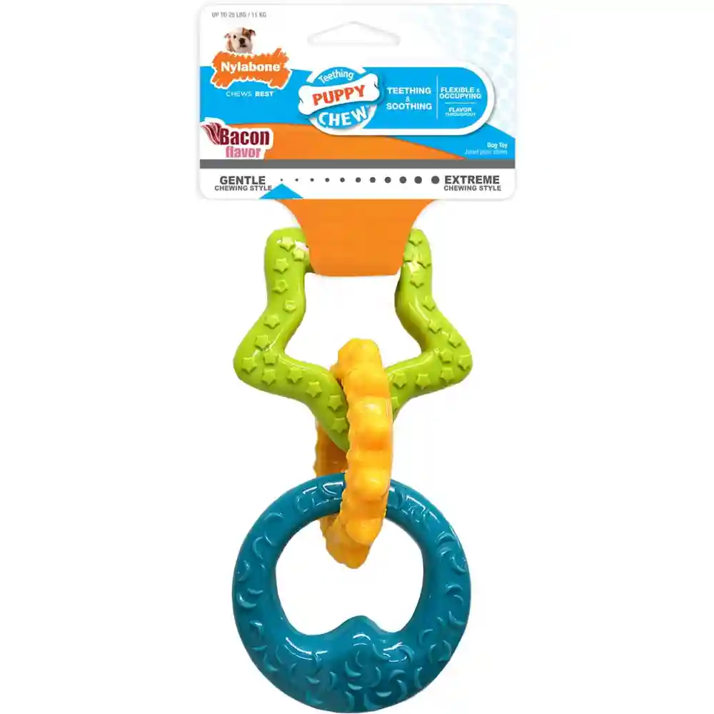Puppy Chew Teething Rings Dog Toy One Size