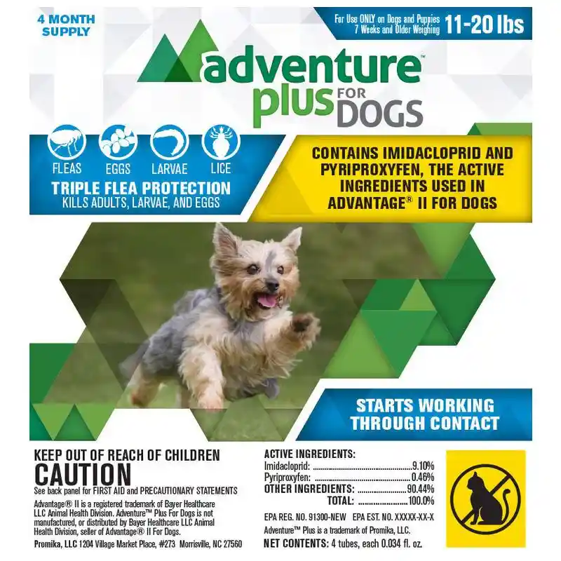 Adventure Plus For Dogs 4-pack 11 to 20 Pounds