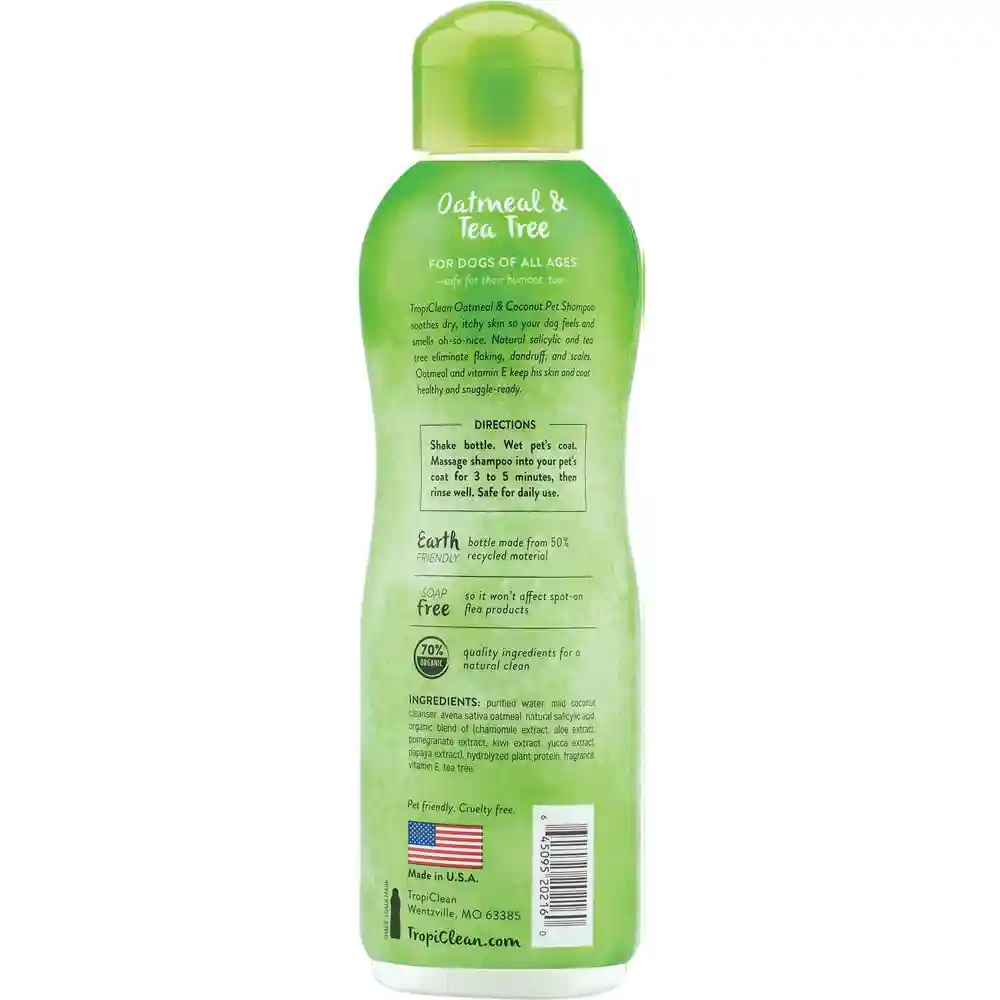 Shampoo Oatmeal & Tea Tree Medicated Formula For Dogs 20-oz