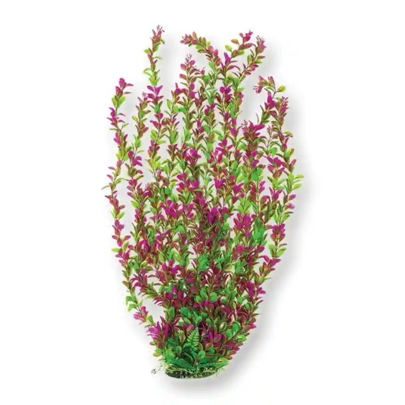 Extra Tall Aquarium Plant Pink/green 26"
