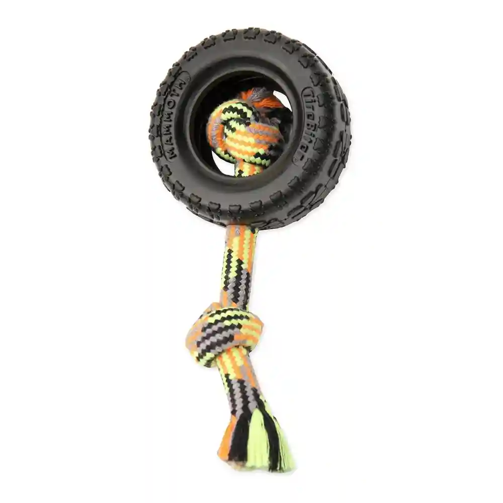 Tirebiter Ii With Rope Dog Toy Small 10 X 3.5 X 1.75"